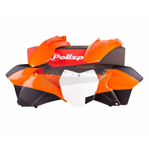 KTM 125 SX 2013-2015 Polisport Plastics Kit OEM Colours (2013-2014)