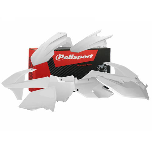 KTM 250 SX-F 2016-2018 Polisport Plastics Kit White Inc Fenders & Shrouds