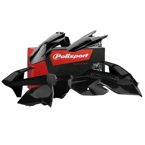 KTM 250 SX-F 2016-2018 Polisport Plastics Kit Black Inc Fenders & Shrouds