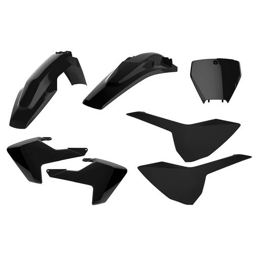 Husqvarna FC350 2016-2018 Polisport Plastics Kit Black Inc Fenders & Shrouds