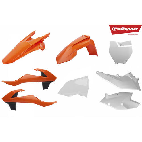 KTM 450 SX-F 2016-2018 Polisport Plastics Kit OEM Colours Inc Fenders & Shrouds