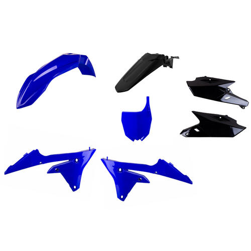 Yamaha YZ450F 2014-2017 Polisport Plastics Kit Blue/Black Inc Fenders & Shrouds