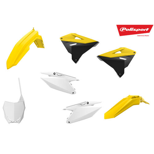 Suzuki RM250 2001-2008 Polisport Restyle Plastics Kit OEM Colours