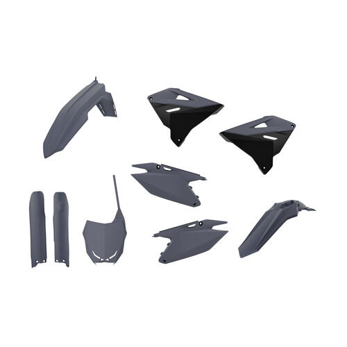 Suzuki RM125 2001-2008 Polisport Restyle Plastics Kit Nardo Grey