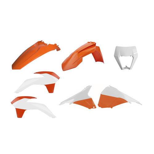 KTM 125 EXC 2014-2016 Polisport Restyle Plastics Kit OEM Colours