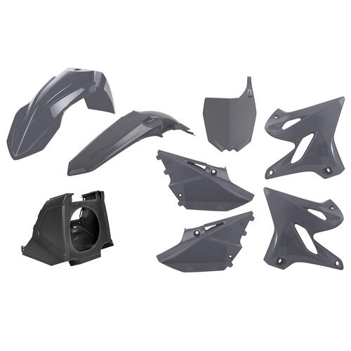 Yamaha YZ125 2002-2021 Polisport Restyle Plastics Kit Nardo Grey