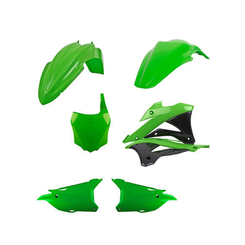 Kawasaki KX85 2014-2022 Polisport Plastics Kit OEM Colours Inc Fenders & Shrouds