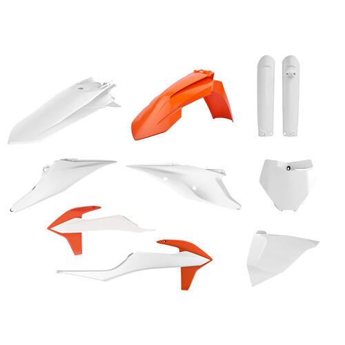KTM 125 SX 2019-2022 Polisport Plastics Kit Inc Fork Guards OEM Colours