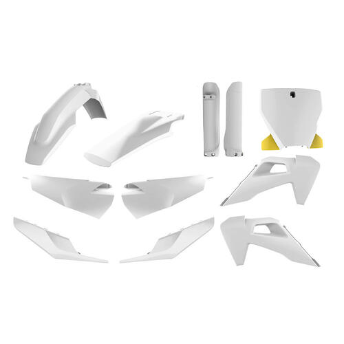 Husqvarna FE350 2019-2022 Polisport Plastics Kit Inc Fork Guards OEM Colours (2019)