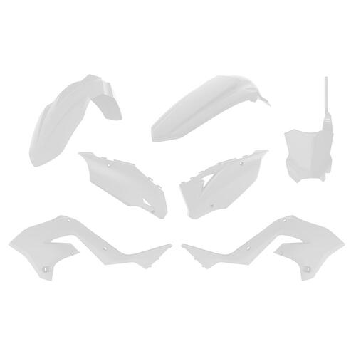 Kawasaki KX250 2003-2008 Polisport Restyle Plastics Kit White