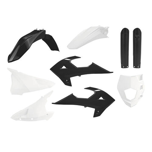 Gas-Gas EC200 2018-2023 Polisport Plastics Kit Black Inc Fenders & Shrouds