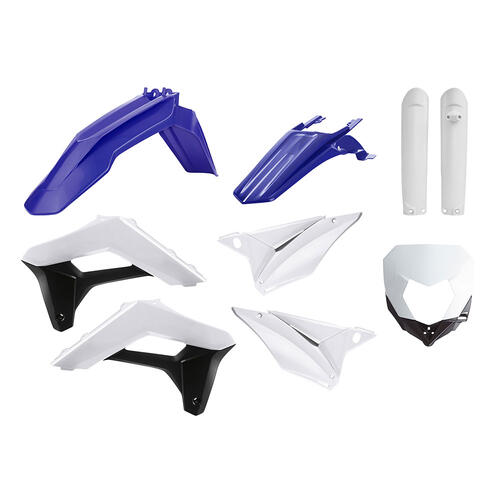 Sherco 450 SEF Factory 2017-2023 Polisport Plastics Kit Inc Fork Guards/Headlight Surround OEM Colours