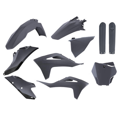 Gas-Gas EX 300 2021-2023 Polisport Plastics Kit Inc Fork Guards Nardo Grey