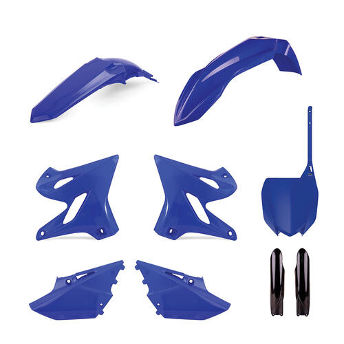 Yamaha YZ125 2021 Polisport Plastics Kit Inc Fork Guards OEM Colours