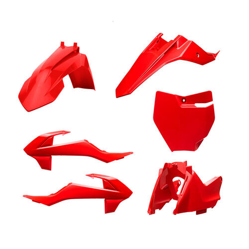 Gas-Gas MC 65 2021-2023 Polisport Plastics Kit Red Inc Fenders & Shrouds