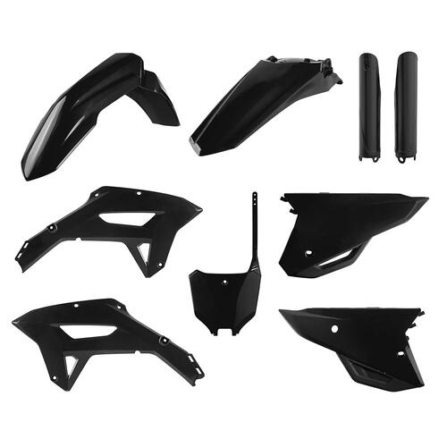 Honda CRF450RX 2021-2024 Polisport Plastics Kit Inc Fork Guards Black