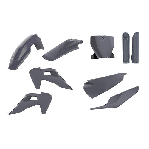 Husqvarna FE250 2020-2023 Polisport Plastics Kit Nardo Grey Inc Fenders & Shrouds
