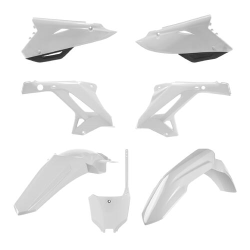 Honda CR250R 2002-2007 Polisport Restyle Plastics Kit White Inc Fenders & Shrouds