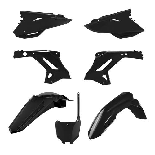 Honda CR250R 2002-2007 Polisport Restyle Plastics Kit Black Inc Fenders & Shrouds