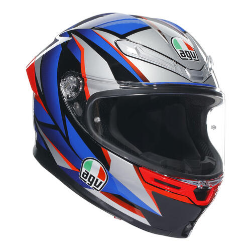 AGV Road Motorcycle Helmet K6 S Slashcut Blue/Red S