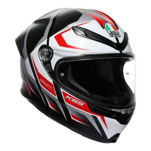 AGV Road Motorcycle Helmet K6 S Karve Black/White/Red S