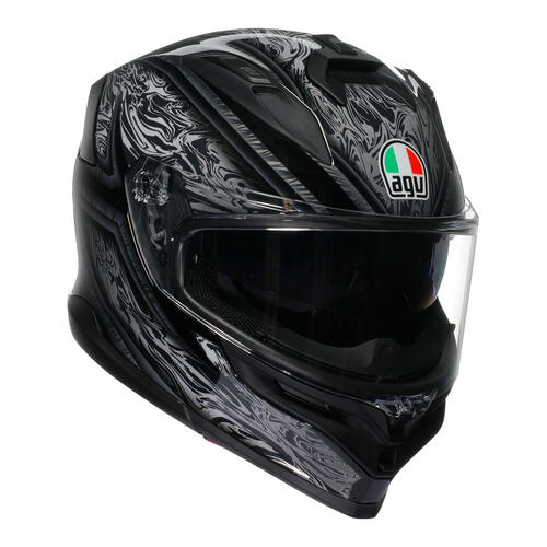 AGV Road Motorcycle Helmet K7 Damascus Black/Silver