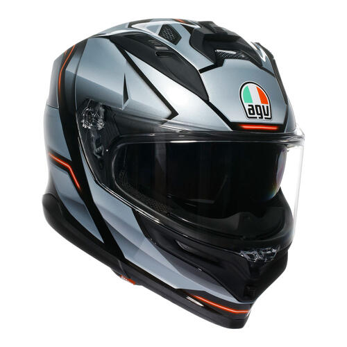 AGV Road Motorcycle Helmet K7 Jaeger Black/Silver S