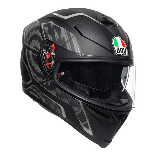 AGV Road Motorcycle Helmet K5 S Tornado Matt Black/Silver