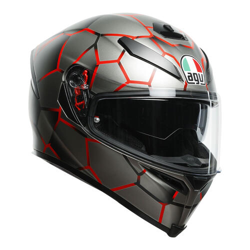 AGV Road Motorcycle Helmet K5 S Vulcanum Red