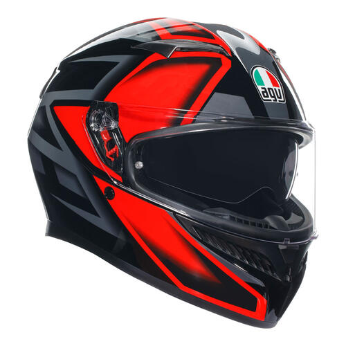 AGV Road Motorcycle Helmet K3 Compound Black/Red