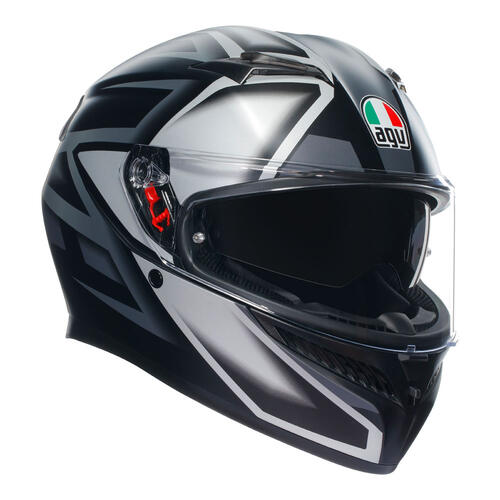 AGV Road Motorcycle Helmet K3 Compound Matt Black/Grey S