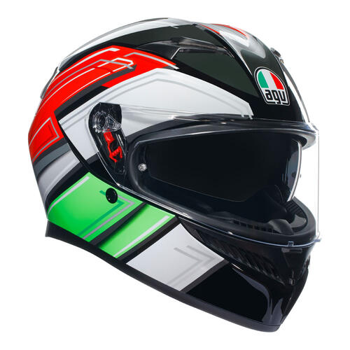 AGV Road Motorcycle Helmet K3 Wing Black/Italy