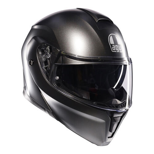 AGV Road Motorcycle Helmet StreetModular Asfalto Grey S