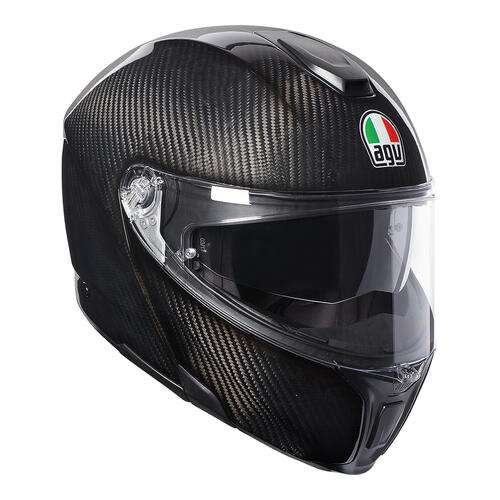 AGV Road Motorcycle Helmet SportModular Glossy Carbon