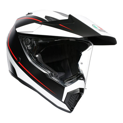 AGV Adventure Motorcycle Helmet AX9 Pacific Road Multi Matt Black/White/Red XXS