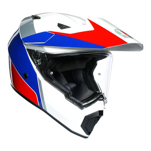 AGV Adventure Motorcycle Helmet AX9 Atlante White/Blue/Red