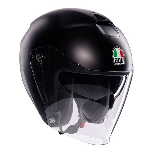 AGV Road Open Face Motorcycle Helmet Irides Matt Black