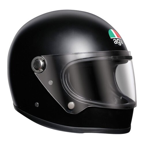 Agv X3000 Matte Black Retro Road Helmet (Ms)