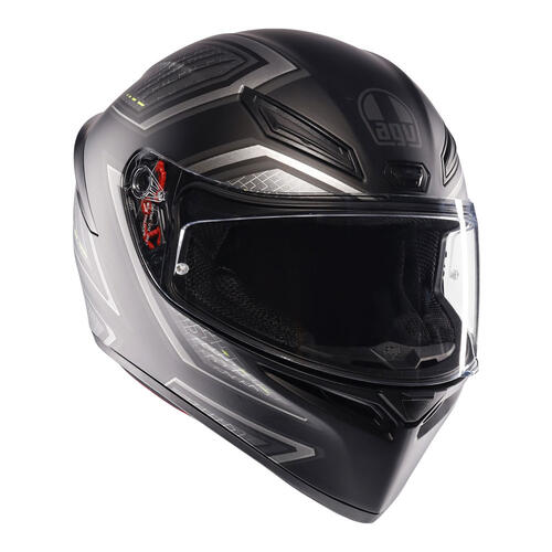 AGV Road Motorcycle Helmet K1 S Sling Matt Black/Grey S