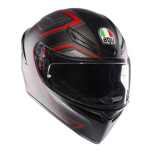 AGV Road Motorcycle Helmet K1 S Sling Matt Black/Red S