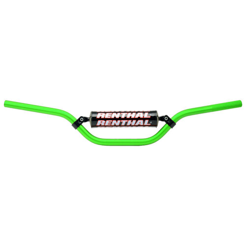 Renthal MX 7/8" Aluminium Handlebars 784 RC Mini 85cc Bend Green
