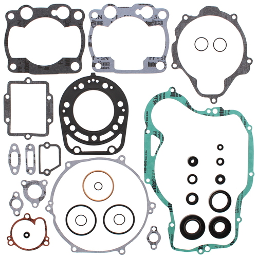 Kawasaki KX250 1992 Vertex Gasket Rebuild Kit With Oil Seals