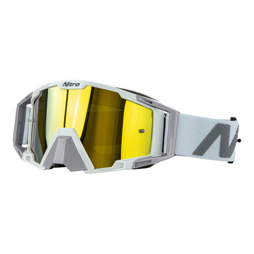 Nitro Off-Road NV-100 MX Goggles White/Silver