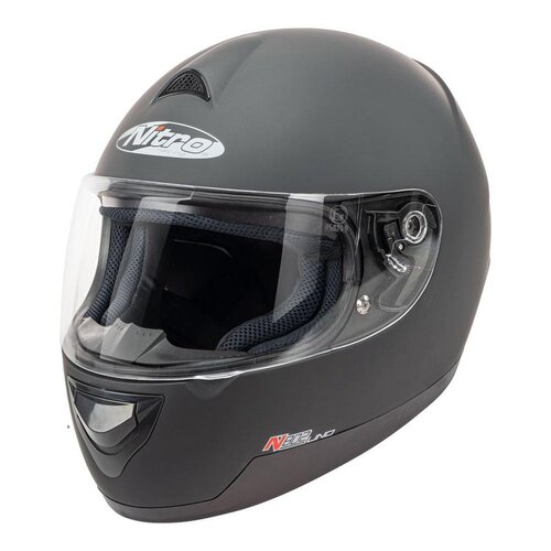 Nitro N802 Uno Full Face Motorcycle Road Helmet Satin Black M