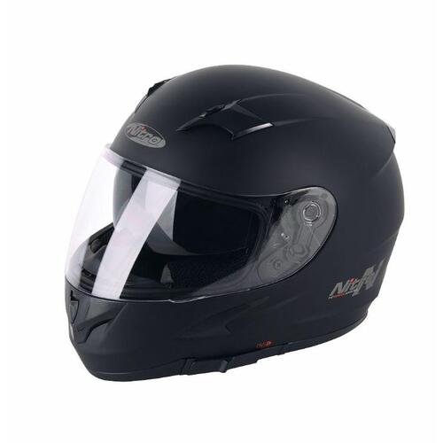 Nitro N2300 Uno Dvs Motorcyle Road Helmet Satin Black