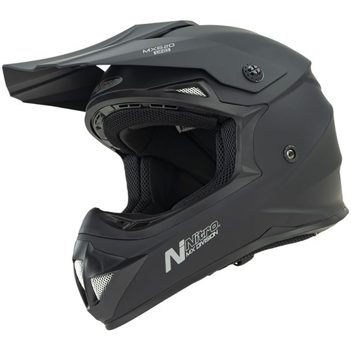 Nitro MX620 Podium Satin Black MX Helmet