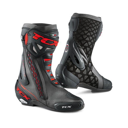 TCX RT-Race Motorcycle Boots Black/Red EU 40/US 7