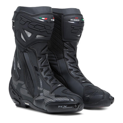 TCX RT-Race Pro Air Motorcycle Boots Black/Reflex EU 42/US 8.5