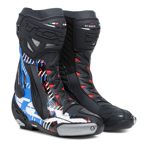 TCX RT-Race Pro Air Motorcycle Boots Black/Blue/Red