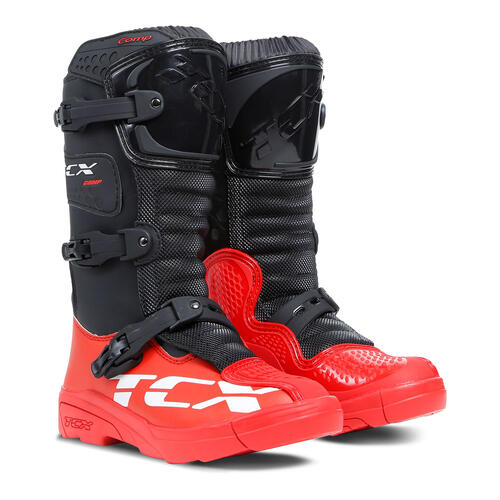 TCX Comp Kid Motorcycle Boots Black/Red